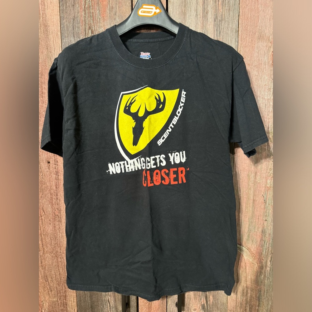 ScentBlocker Hunting Field Staff EUC Mens Large (42-44) T Shirt Black